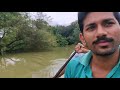 Traditional kerala boating A trip between the land and sky flood time  rowing across flood  rowing