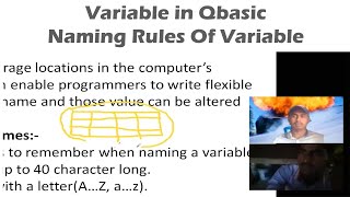 class five | variable in Qbasic | Rules for naming variable name in Qbasic | What is Vairable