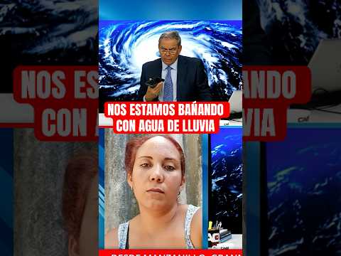 Nos bañamos con agua de lluvia.