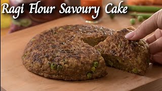 Savoury Cake made from Aashirvaad Ragi Flour