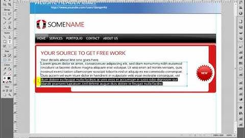 03 - FireWorks CS4 - Create Logo, Web 2.0 Header and attractive user controls, 2/4