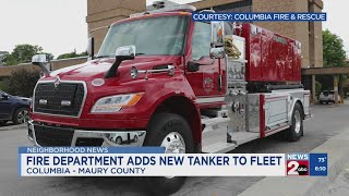 Columbia Fire & Rescue adds new tanker to fleet