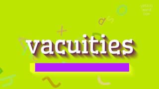 Vacuities Nasil Okunuyor? Şluklar How To Pronounce Vacuities?