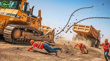 Verbluffende vaardigheden van bulldozerbestuurders, zo gek dat je denkt dat ze nep zijn! #13