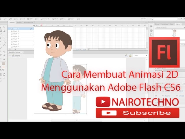Cara Membuat Animasi 2D Menggunakan Adobe Flash CS6 - YouTube