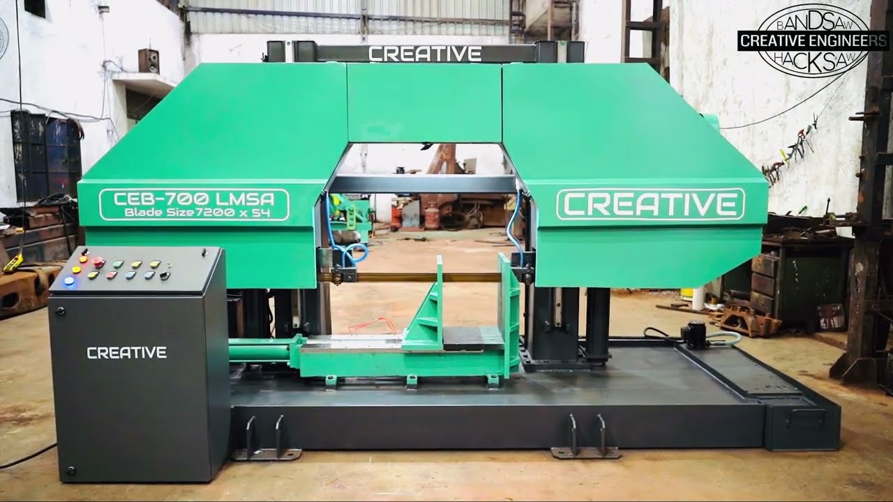 Double Column Heavy Duty Metal cutting Bandsaw machine Cutting Capacity :- 700mm ‪