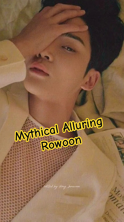 Mythical allure while he is on the floor. #ROWOON #로운 #김석우 #ロウン