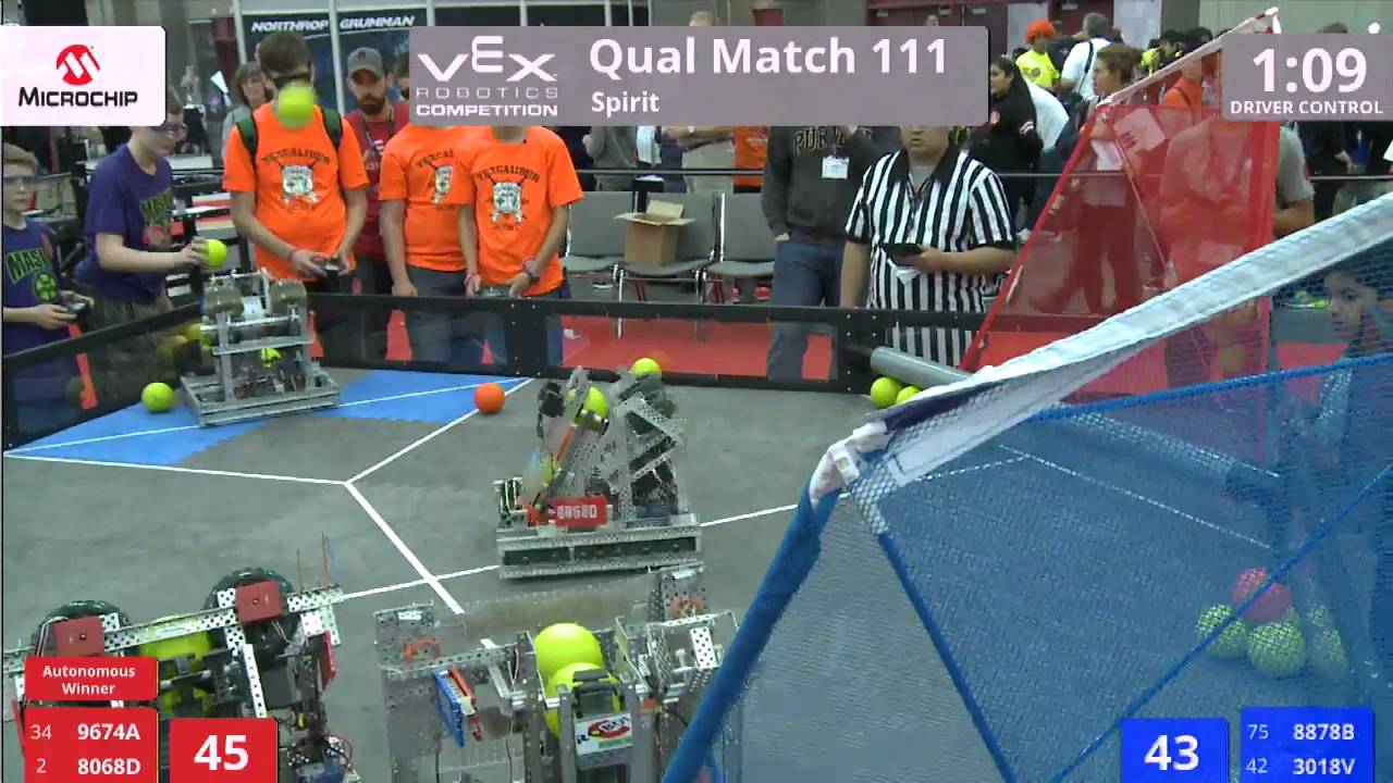 VEX Worlds 2016 - VRC Middle School - Spirit - Qual 111 (9674A 8068D) 194 vs 84 (8878B 3018V)