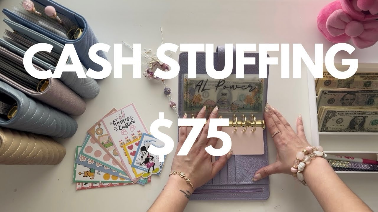 Cash Stuffing $75 | Saving Challenges - YouTube
