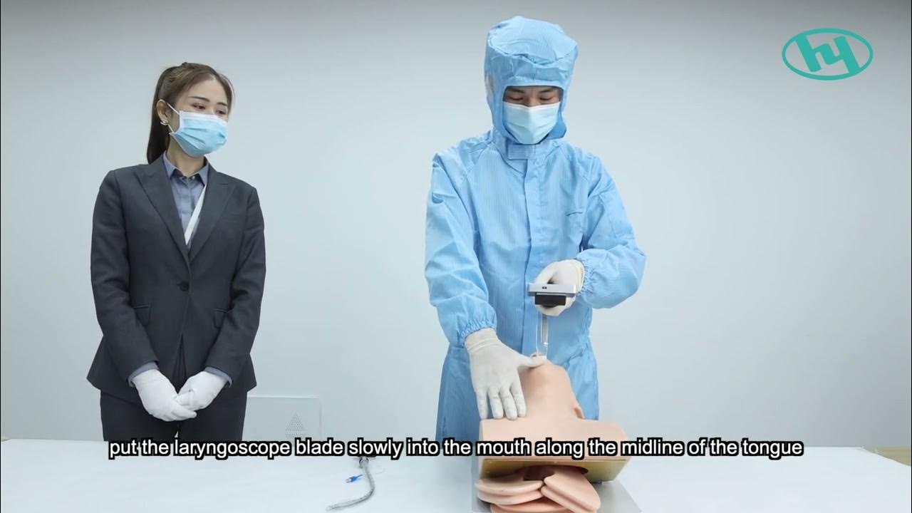 HYHJ1320 disposable video laryngoscope user instruction YouTube
