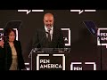 Amir Ahmadi Arian And Fariba Rad Accept The PEN Barbey Freedom To Write Award 