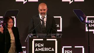 Amir Ahmadi Arian and Fariba Rad Accept the PEN/Barbey Freedom to Write Award