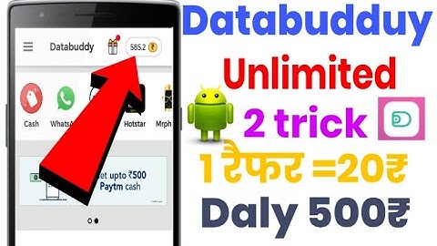 Databuddy App unlimited trick 2018 | Databuddy online refer script |Databuddy app unlimited money