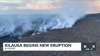 Kilauea begins new eruption