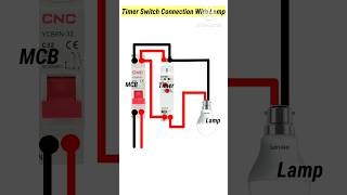 A Wire Timer Switch To A MCB For Lighting Control #trending #youtubeshorts #shortvideo #shorts #shor