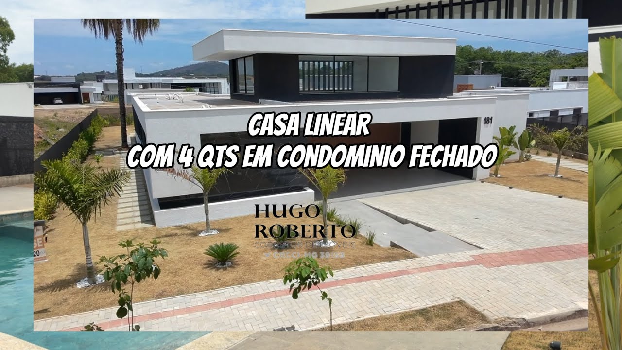 Condomínio Gran Royalle  Betim/MG  - Casa de 2.750.000,00 - Linear 4 suítes - 4 vagas - Piscina