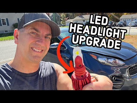 How To Upgrade KIA Sportage Headlight Bulbs To LED