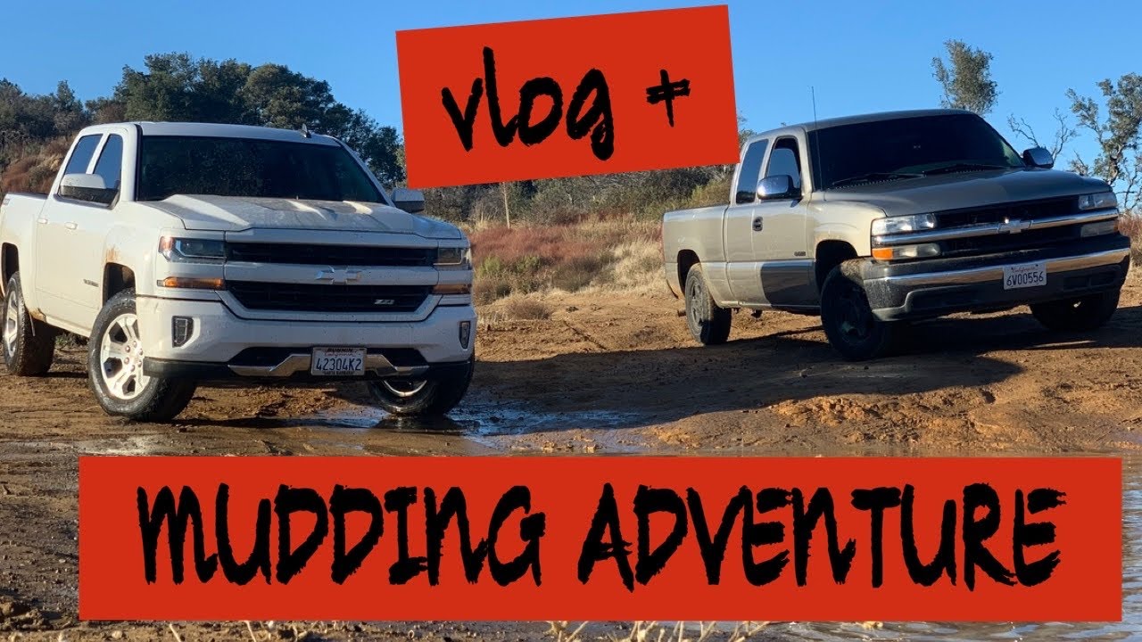 SILVERADO MUDDING | 2wd vs 4x4 - YouTube