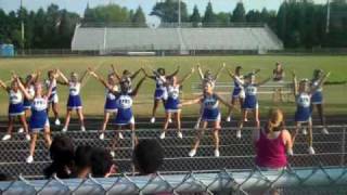 West Potomac High School JV & Varsity Cheeleaders at Fall Pep Rally 2010 1