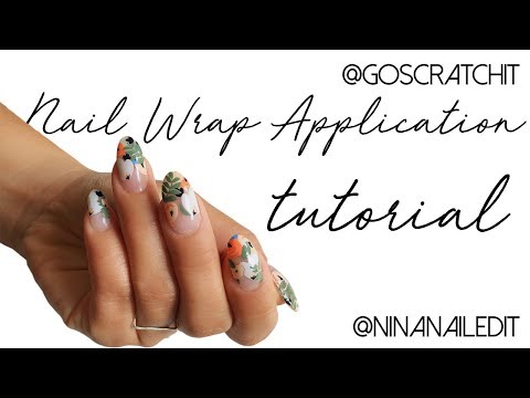 September @goscratchit Freshly Picked Nail Wrap Tutorial 2018