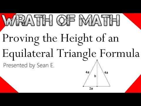 증명 : 정삼각형 공식의 높이