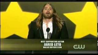 Jared Leto wins Best Supporting Actor Award @ Critics Choice