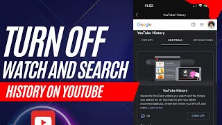 How To Turn YouTube Search and Watch History Off