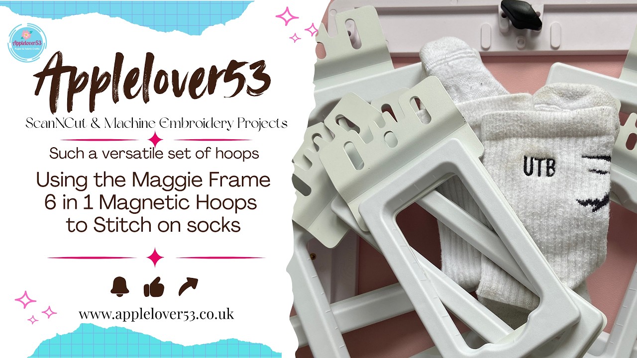 Introducing the 6 in1 Magnetic Embroidery Hoops from Maggie Frames