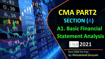 CMA 2021 P2 Section A1. Basic Financial Statement Analysis