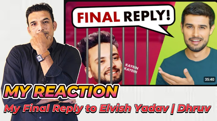 Reactions to My Final Reply to Godi Youtubers | Elvish Yadav | Dhruv Rathee