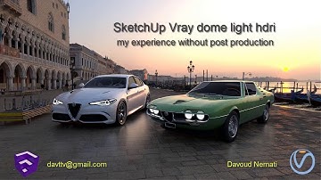 SketchUp Vray 3.4 dome light hdri my experience