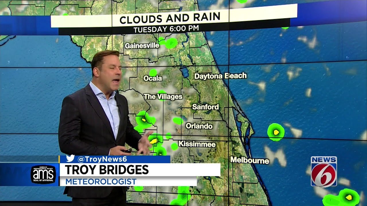 Low rain chances all week in Central Florida - YouTube