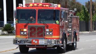 LACoFD Engine 3 & Engine 22 Responding