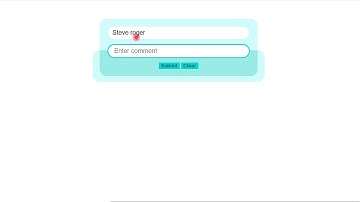 Working comment box using HTML CSS and Javascript