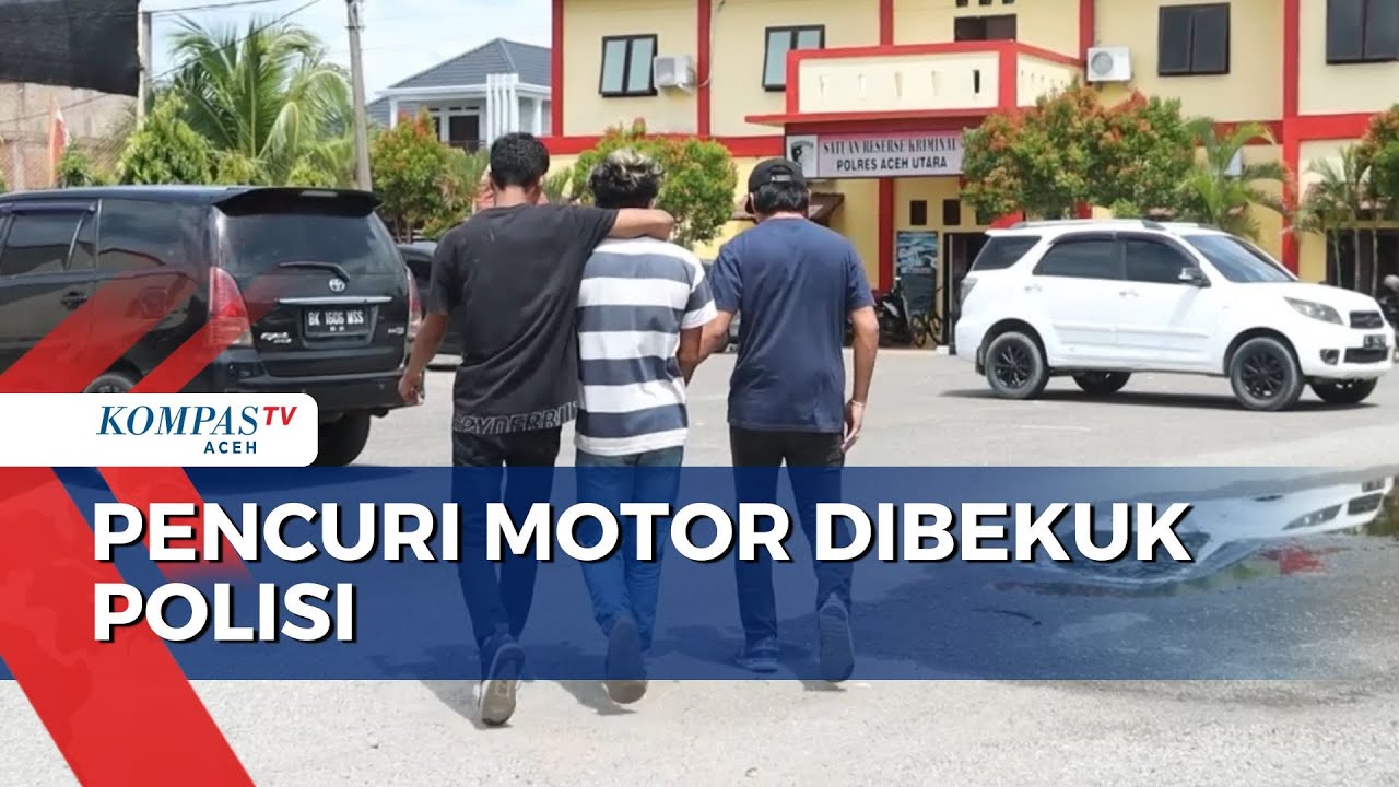 Pencuri Motor Dibekuk Polisi Saat Besuk Temannya Disel Polres Aceh Utara