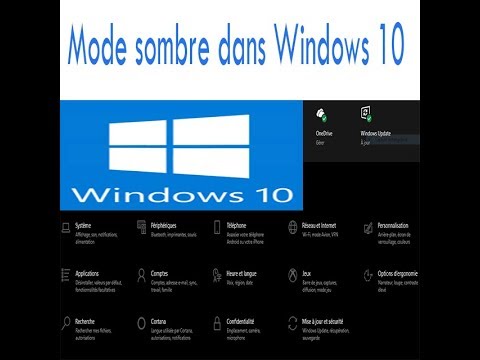 Comment activer le mode sombre Windows 10 - YouTube