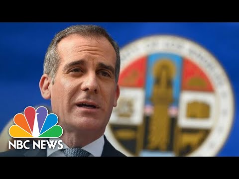 LA Mayor Eric Garcetti gives coronavirus update| NBC News