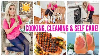 ☀️ COOK, CLEAN WITH ME + SPEND THE DAY WITH ME | ULTIMATE CLEANING MOTIVATION & SELF CARE | Love Meg