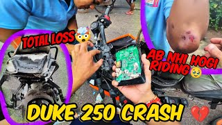 Total Loss Mive Bike Crash On My Duke 250 Ride Went Wrong