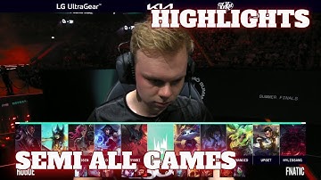 RGE vs FNC - All Games Highlights | Semi Finals S12 LEC Summer 2022 | Rogue vs Fnatic