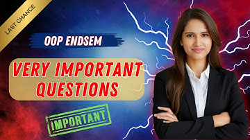 OOP Very IMP Questions | SPPU Endsem Exam | Comp / A.I. | HK_OFFICIAL_