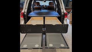 Drawer and Sleeper System for Landcruiser/LX (80, 100, 200 Series) by Air Down Gear Up