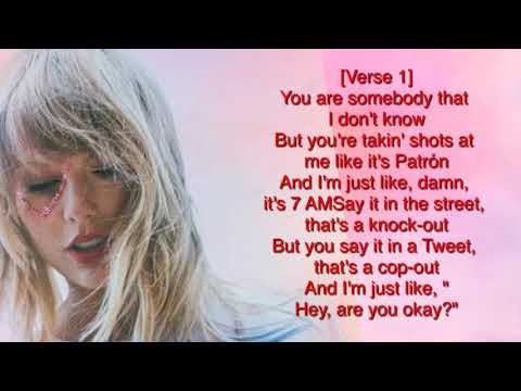 Repeat Taylor Swift You Need To Calm Down Lyrics By Eve Ven