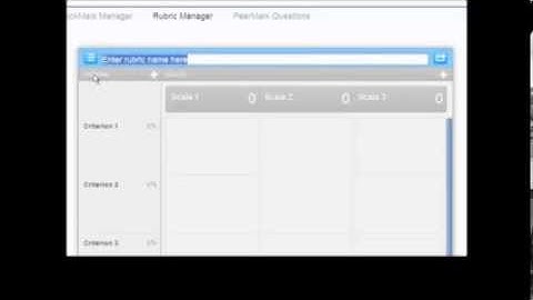 InSite Instructor: Rubrics 2012