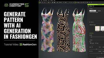 Generate Pattern with Ai Generation in FashionGen | Character Creator 5 Tutorial