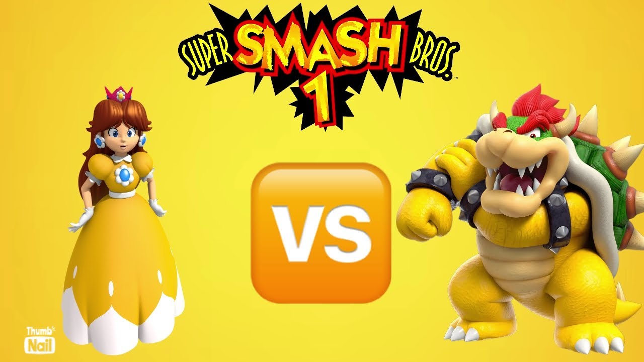 Super Smash Bros 1 Wave 2 - Daisy vs Bowser - YouTube