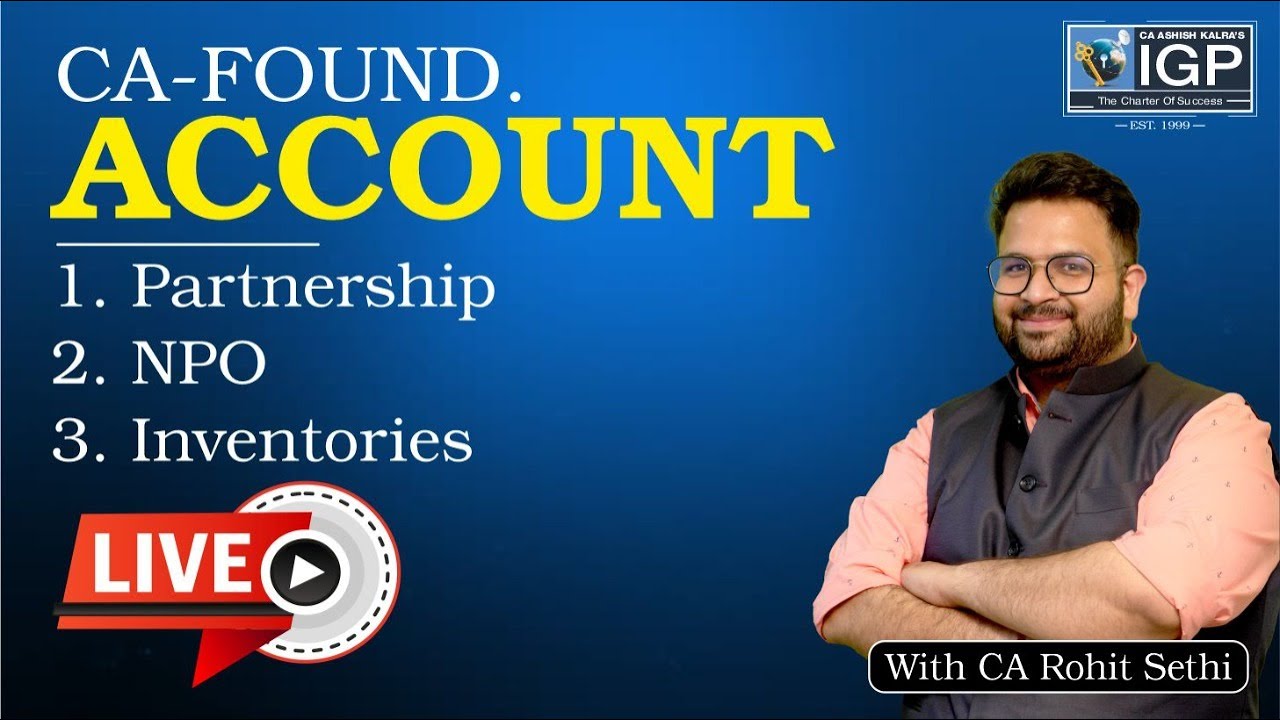 CA Foundation Account | Revision Class-3 | Dec-21 | By CA Rohit Sethi Sir