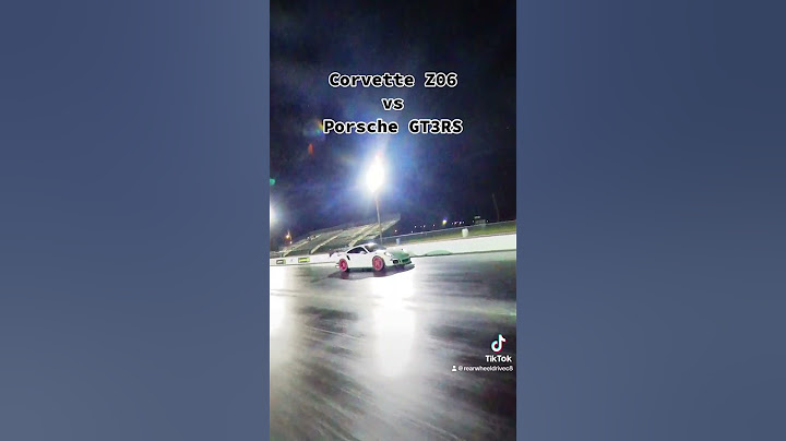 2023 Corvette Z06 vs Porsche GT3RS in 1/4 Mile Drag Race at Orlando Speed World #c8z06