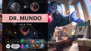 Dr. Mundo Top vs Malphite - KR Grandmaster Patch 14.10