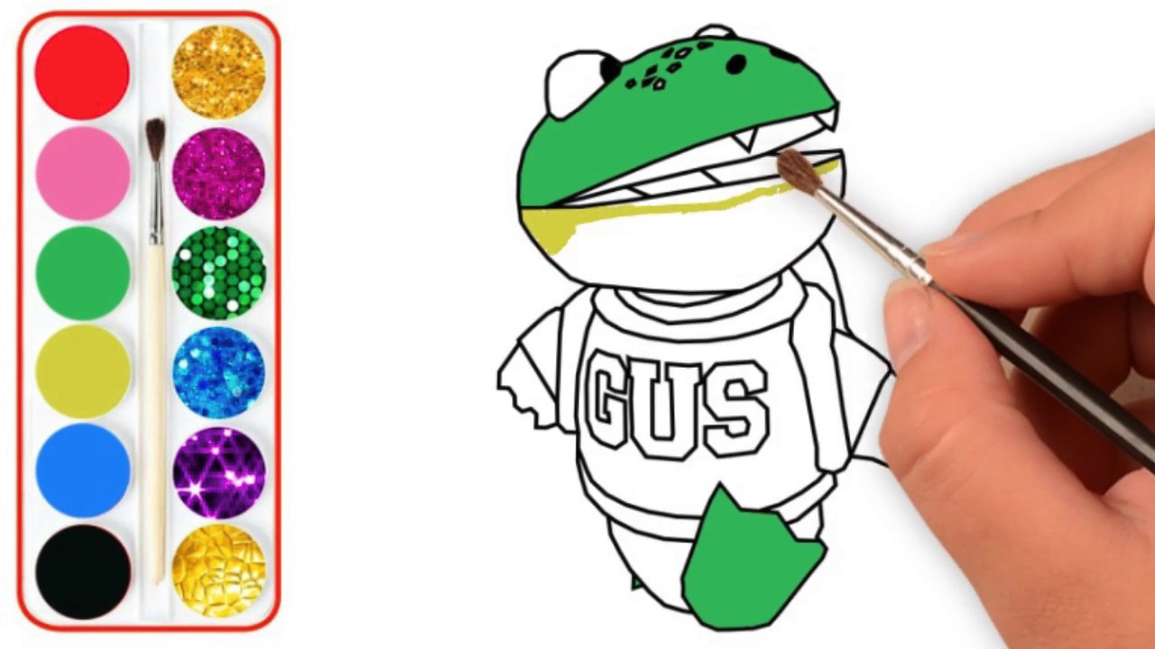 Learn Colors, Coloring Tag with Ryan Gus Character, Coloring pages - YouTube